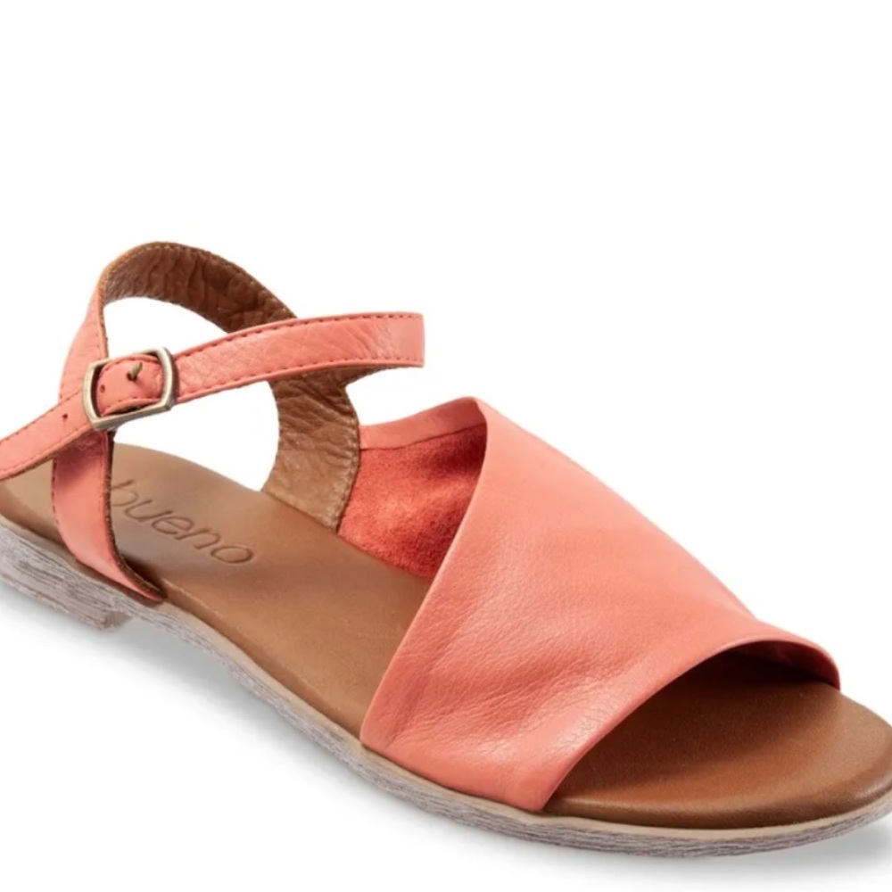 Bueno Leather Yasmine Sandal in Coral- Size 40-New In Box